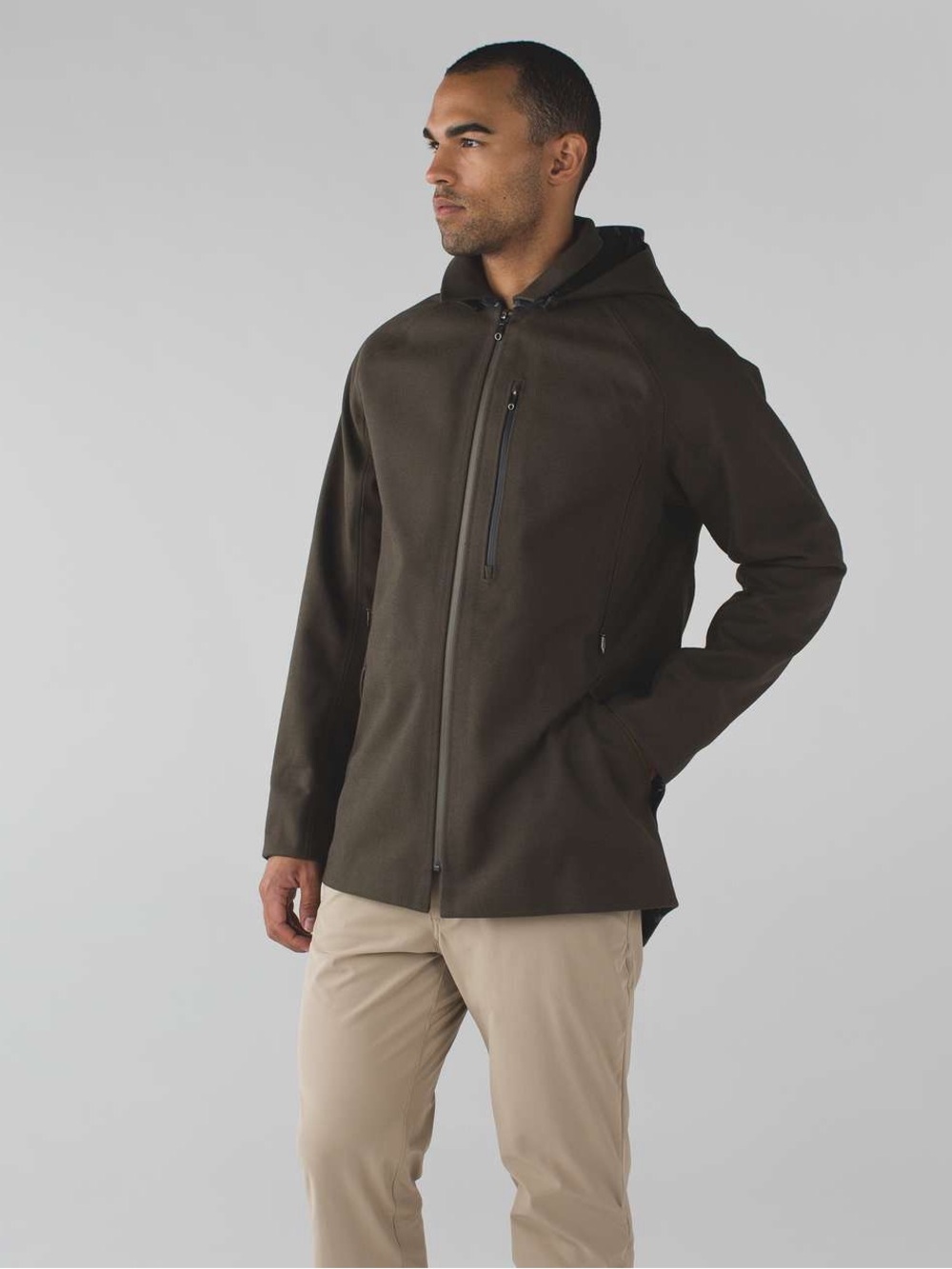 Lululemon Return Of The Mac Jacket
Black / Heathered Moss / Black